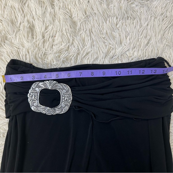 ◾️Joseph Ribkoff Wide Leg Stretch Pant With Belt Accent - Picture 4 of 9